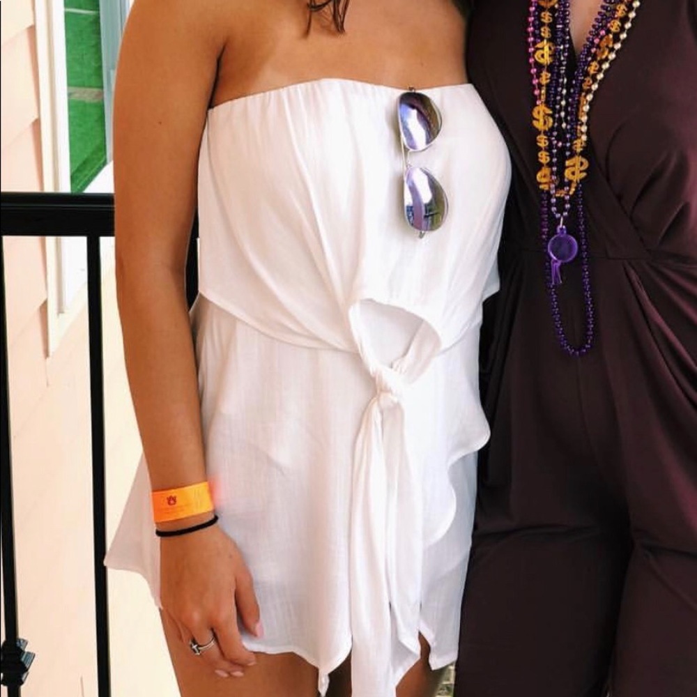 American Threads Lilac Strapless Romper